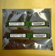 {2X} Supermicro Micron 16GB DDR4 3200MHz VLP ECC UDIMM RAM MTA18ADF2G72AZ-3G2R1
