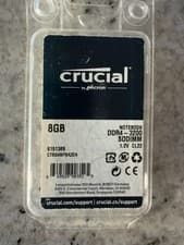 Crucial 8GB DDR4-3200 SODIMM Laptop Memory (CT8G4SFRA32A)