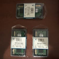 Lot of 3 Kingston KVR16LS11S6/2 DDR3L-1600 SODIMM 2GB/256Mx64