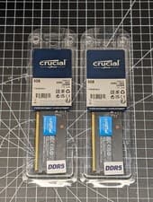 16GB 2x8GB Pair Crucial Micron DDR5-4800 RAM Memory UDIMM Desktop CT8G48C40U5