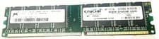  1GB Crucial PC-3200 (DDR-400) DIMM DDR SDRAM NON-ECC CT12864Z40B.16TD2 Memory