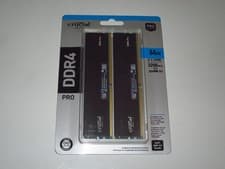 New Crucial Pro 64GB Kit (2x32GB) DDR4 3200MHz C22 UDIMM Desktop Memory Kit