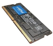 Crucial 16GB DDR5-4800 SODIMM laptop RAM module (Model: CT16G48C40S5).