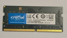 Crucial 8GB DDR4-2666 MHz SODIMM PC4-21300 Laptop RAM Memory CT8G4SFS8266