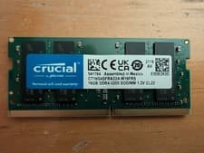 Crucial 16GB DDR4-3200 CT16G4SFRA32A.M8FF SODIMM Memory RAM