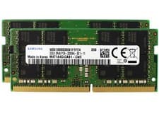 Samsung 2x32GB PC4-25600 DDR4 3200 MHz SODIMM Laptop Memory RAM M471A4G43AB1-CWE