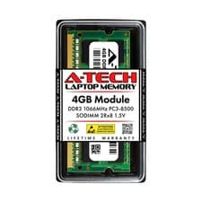 A-Tech 4GB RAM Replacement for Kingston KVR1066D3S7/4G | DDR3 1066MHz PC3-850...