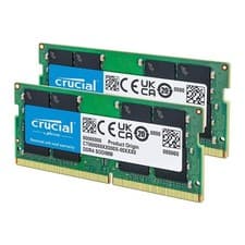 Crucial 32GB DDR4 RAM Kit (2x16GB), 3200MHz (PC4-25600) CL22 Laptop Memory, S...