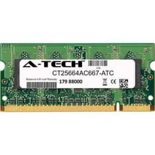 2GB DDR2 PC2-5300 667MHz SODIMM (Crucial CT25664AC667 Equivalent) Memory RAM