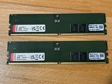2 Kingston 32GB DDR5-5600 Memory Module - 32x2 (64GB kit) - KVR56U46BD8-32
