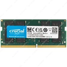 Crucial 32GB DDR4 2666 MHz PC4-21300 2Rx8 SODIMM Laptop Memory RAM CT32G4SFD8266