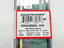 Kingston Server Premier 32GB DDR5 4800 ECC UDIMM KSM48E40BD8KM-32HM New Sealed
