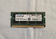 Crucial 4 GB SO-DIMM 1333 MHz PC3-10600 DDR3 Memory (CT51264BC1339)