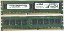 2x 8GB Crucial CT8G3ERSLD816339 2Rx8 DDR3 1600 SDRAM ECC Reg 240-Pin Server RAM