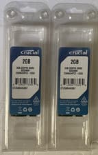 NEW Curcial 4GB (2x2GB) 2Rx8 PC2-5300S DDR2-800Mhz SoDimm Laptop Memory Ram